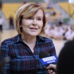 03.10.2021. Kielce. Finał akcji „Ręczna na Orlikach 2021”. Na zdjęciu: Anna Krupka - wiceminister kultury, dziedzictwa narodowego i sportu / Wiktor Taszłow / Radio Kielce