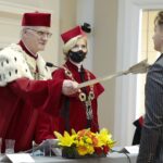 04.10.2021. Kielce. 52. inauguracja roku akademickiego UJK. Na zdjęciu (z lewej): prof. Stanisław Głuszek - rektor UJK / Wiktor Taszłow / Radio Kielce