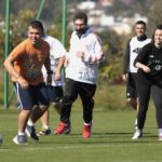 05.10.2021. Kielce. Niepełnosprawni z Portugali, Grecji i Włoch rozegrali mecz z Koroną Kielce / Wiktor Taszłow / Radio Kielce