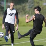 05.10.2021. Kielce. Niepełnosprawni z Portugali, Grecji i Włoch rozegrali mecz z Koroną Kielce / Wiktor Taszłow / Radio Kielce