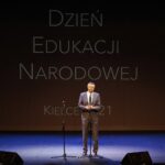 15.10.2021. Kielce. Uroczystość wręczenia odznaczeń i nagród dla pracowników oświaty z okazji Dnia Edukacji Narodowej. Na zdjęciu: Bogdan Wenta - prezydent Kielc / Wiktor Taszłow / Radio Kielce