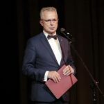 13.10.2021. Kielce. Wojewódzkie uroczystości Dnia Edukacji Narodowej. Na zdjęciu: Sławomir Adamiec - dyrektor generalny MEN / Wiktor Taszłow / Radio Kielce