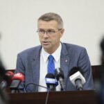 15.10.2021. Kielce. Konferencja podsumowująca Kielecki Budżet Obywatelski. Na zdjęciu: Bogdan Wenta - prezydent Kielc / Wiktor Taszłow / Radio Kielce