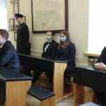 15.10.2021. Kielce. Wręczenie nagród im. Andrzeja Radka w Muzeum Lat Szkolnych Stefana Żeromskiego. Na zdjęciu (od lewej): Tadeusz Ćwiek, Mateusz Galasiński, Klaudia Galasińska, Magdalena Waluśkiewicz / Wiktor Taszłow / Radio Kielce