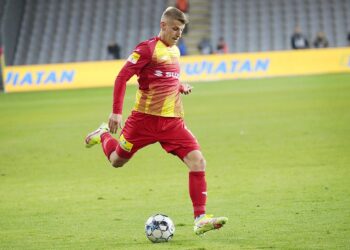 15.10.2021. Kielce. Mecz Korona Kielce - Widzew Łódź / Wiktor Taszłow / Radio Kielce