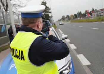 17.10.2021. Kielce. Policyjna akcja „Prędkość” / Wiktor Taszłow / Radio Kielce