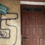 22.10.2021. Janowice. Stara szkoła, nosząca imię Jana Piwnika "Ponurego" / Emilia Sitarska / Radio Kielce