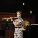 25.10.2021 Kielce. 75 lecie Zespołu Państwowych Szkół Muzycznych. Koncert Pedagogów. Paulina Kruk - fletl i Edyta Piwowarczyk - fortepian / Jarosław Kubalski / Radio Kielce