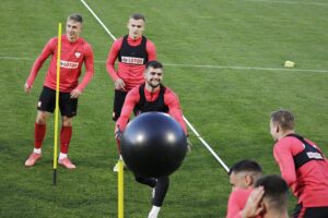 05.10.2021 Kielce. Trening reprezentacji Polski U21w piłce nożnej / Jarosław Kubalski / Radio Kielce