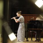 25.10.2021 Kielce. 75 lecie Zespołu Państwowych Szkół Muzycznych. Koncert Pedagogów. Paulina Kruk - fletl i Edyta Piwowarczyk - fortepian / Jarosław Kubalski / Radio Kielce