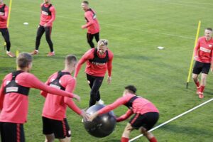 05.10.2021 Kielce. Trening reprezentacji Polski U21w piłce nożnej / Jarosław Kubalski / Radio Kielce