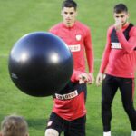 05.10.2021 Kielce. Trening reprezentacji Polski U21w piłce nożnej / Jarosław Kubalski / Radio Kielce