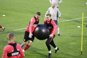 05.10.2021 Kielce. Trening reprezentacji Polski U21w piłce nożnej / Jarosław Kubalski / Radio Kielce