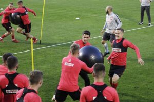 05.10.2021 Kielce. Trening reprezentacji Polski U21w piłce nożnej / Jarosław Kubalski / Radio Kielce