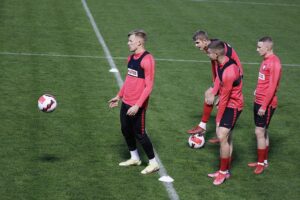 05.10.2021 Kielce. Trening reprezentacji Polski U21w piłce nożnej / Jarosław Kubalski / Radio Kielce