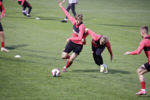 05.10.2021 Kielce. Trening reprezentacji Polski U21w piłce nożnej / Jarosław Kubalski / Radio Kielce