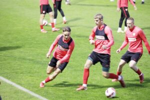 05.10.2021 Kielce. Trening reprezentacji Polski U21w piłce nożnej / Jarosław Kubalski / Radio Kielce