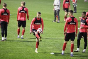 05.10.2021 Kielce. Trening reprezentacji Polski U21w piłce nożnej / Jarosław Kubalski / Radio Kielce