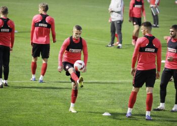 05.10.2021 Kielce. Trening reprezentacji Polski U21w piłce nożnej / Jarosław Kubalski / Radio Kielce