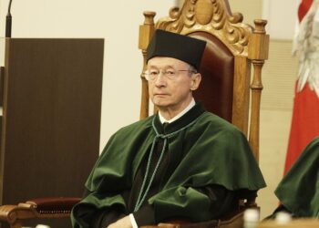 20.10.2021 Kielce. Politechnika Świętokrzyska. Nadanie tytułu doktora honoris causa profesorowi Michałowi Ciałkowskiemu. Na zdjęciu prof Michał Ciałkowski / Jarosław Kubalski / Radio Kielce