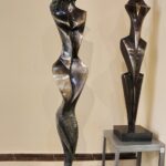 3.10.2021 Kielce. Galeria Wieża Sztuki. Wystawa rzeźb Stanisława Wysockiego / Jarosław Kubalski / Radio Kielce