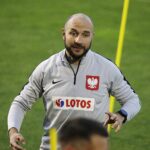 05.10.2021 Kielce. Trening reprezentacji Polski U21w piłce nożnej. Trener Maciej Stolarczyk / Jarosław Kubalski / Radio Kielce