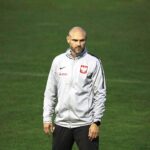 05.10.2021 Kielce. Trening reprezentacji Polski U21w piłce nożnej. Trener Mariusz Jop / Jarosław Kubalski / Radio Kielce