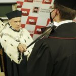 06.10.2021 Kielce. Politechnika Świętokrzyska. Inauguracja roku akademickiego. Immatrykulacji nowych studentów dokonał rektor PŚk Zbigniew Koruba / Jarosław Kubalski / Radio Kielce