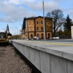 Nowy peron i budowa toru w Opocznie / Izabela Miernikiewicz/PKP Polskie Linie Kolejowe