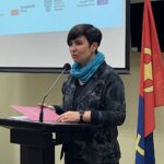 20.10.2021. Sudół. Otwarcie Krzemionek po remoncie. Na zdjęciu Paulina Florjanowicz - dyrektor departamentu dziedzictwa kulturowego w MKDNiS / Emilia Sitarska / Radio Kielce