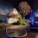 23.10.2021. Romanów. Pożar domu / Ratownictwo Powiatu Ostrowieckiego / Facebook