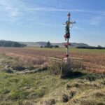 31.10.2021. Stojewsko. Miejsce pierwotnego pochówku zamordowanych / Dionizy Krawczyński / Radio Kielce