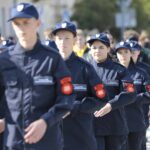 01.10.2021. Kielce. Ślubowanie klas mundurowych ZDZ / Wiktor Taszłow / Radio Kielce