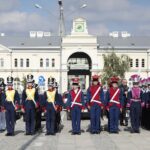 01.10.2021. Kielce. Ślubowanie klas mundurowych ZDZ / Wiktor Taszłow / Radio Kielce