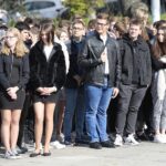 01.10.2021. Kielce. Ślubowanie klas mundurowych ZDZ / Wiktor Taszłow / Radio Kielce