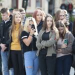 01.10.2021. Kielce. Ślubowanie klas mundurowych ZDZ / Wiktor Taszłow / Radio Kielce