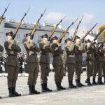 01.10.2021. Kielce. Ślubowanie klas mundurowych ZDZ / Wiktor Taszłow / Radio Kielce