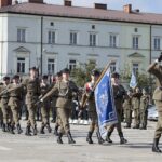 01.10.2021. Kielce. Ślubowanie klas mundurowych ZDZ / Wiktor Taszłow / Radio Kielce