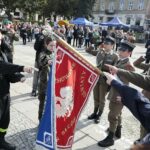 01.10.2021. Kielce. Ślubowanie klas mundurowych ZDZ / Wiktor Taszłow / Radio Kielce