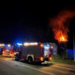 17.10.2021. Suchedniów. Pożar w Suchedniowie / Paulina Michta / Radio Kielce