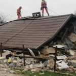 Wybuch w Kaczorowie / Katarzyna Grabowska / KM PSP Skierniewice)