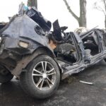 03.11.2021. Śmierć podróżnych po uderzeniu w drzewo / KP PSP w Kościanie