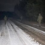 24.11.2021. Granica polsko-białoruska. Patrole WOT / DWOT