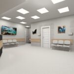 30.11.2021. Skalbmierz. Przychodnia św. Rity po pierwszym etapie remontu / Marta Gajda-Kruk / Radio Kielce