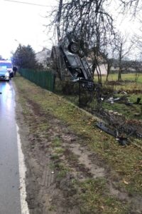 18.11.2021. Toczyska. Nietypowy wypadek / OSP Zgórznica