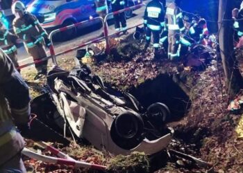 wypadek / Ochotnicza Straż Pożarna w Ochotnicy Dolnej