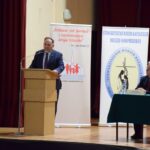 20.11.2021. Sandomierz. Konferencja „Solidarni z Rodziną”. Na zdjęciu (od lewej) poseł Marek Kwitek, Krzysztof Szatan - prezes Stowarzyszenia Rodzin Katolickich Diecezji Sandomierskiej / Grażyna Szlęzak-Wójcik / Radio Kielce