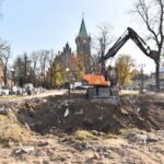 17.11.2021. Końskie. Miejsce, gdzie znaleziono ludzkie szczątki / Magdalena Galas-Klusek / Radio Kielce