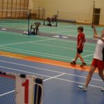 12.11.2021. Suchedniów. Mistrzostwa Polski nauczycieli, pracowników oświaty oraz trenerów i instruktorów w badmintonie / Maciej Makuła / Radio Kielce