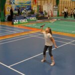 12.11.2021. Suchedniów. Mistrzostwa Polski nauczycieli, pracowników oświaty oraz trenerów i instruktorów w badmintonie / Maciej Makuła / Radio Kielce